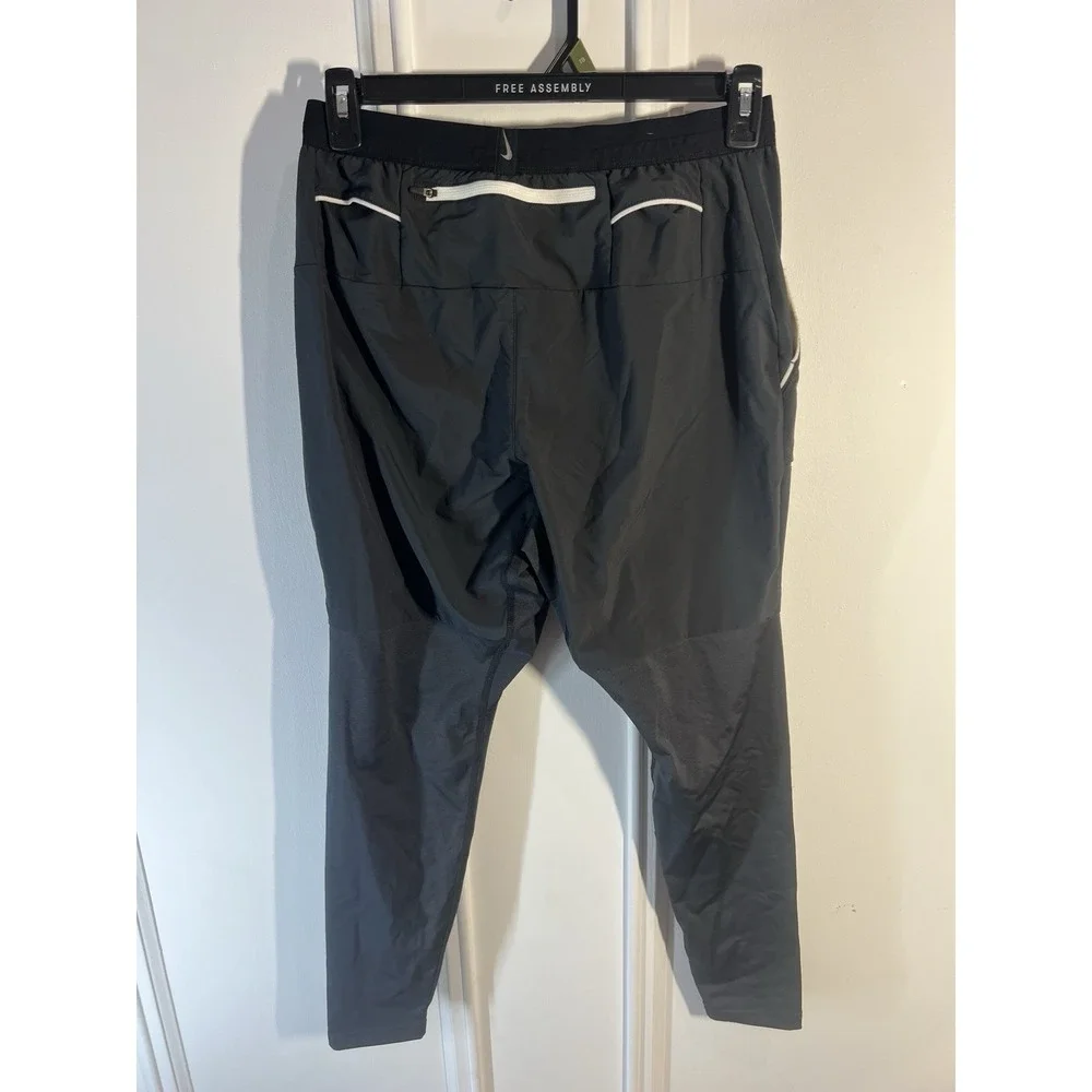 Nike Utility Dri-FIT Running Pants Mens Medium Black AJ7959-010 Flex Zip Pockets